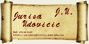 Juriša Udovičić vizit kartica